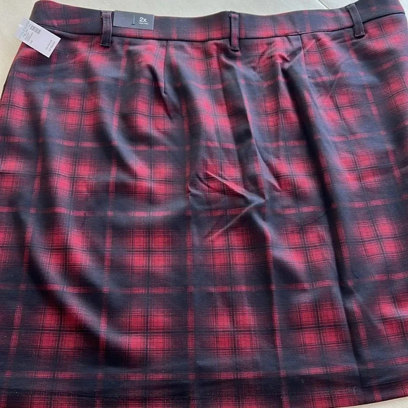 Maurice’s NWT Buffalo Plaid Skirt Sz 2X high waist - Picture 3 of 4
